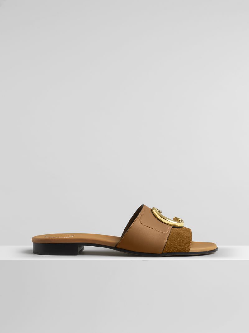 Chloé Sandalias Mujer Mule Claro Calfskin HZWJ32760